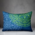 thumbnail image 3 of Creative Products Double Medallion Blue Green 14x20 Indoor / Outdoor Pillow, 3 of 3