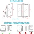 thumbnail image 4 of 400cm Window Seal for Portable Air Conditioner and Tumble Dryer,Compatible with Every Mobile Air Conditioning Unit,Air Exchange Guards with Zip and Waterproof, 4 of 7