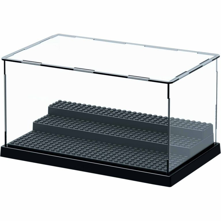 Customizable Size Acrylic Display Cabinet with Light Storage Box Building  Block Model Display Case Clear Dustproof Display Box