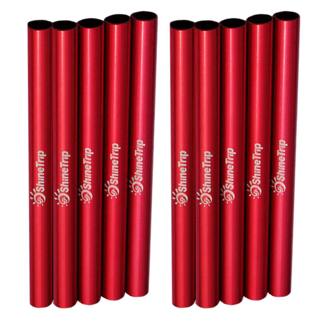4 Poteaux De Réparation Tente Alliage Aluminium - Diamètre 7,9-8,5 Mm Pour Camping
