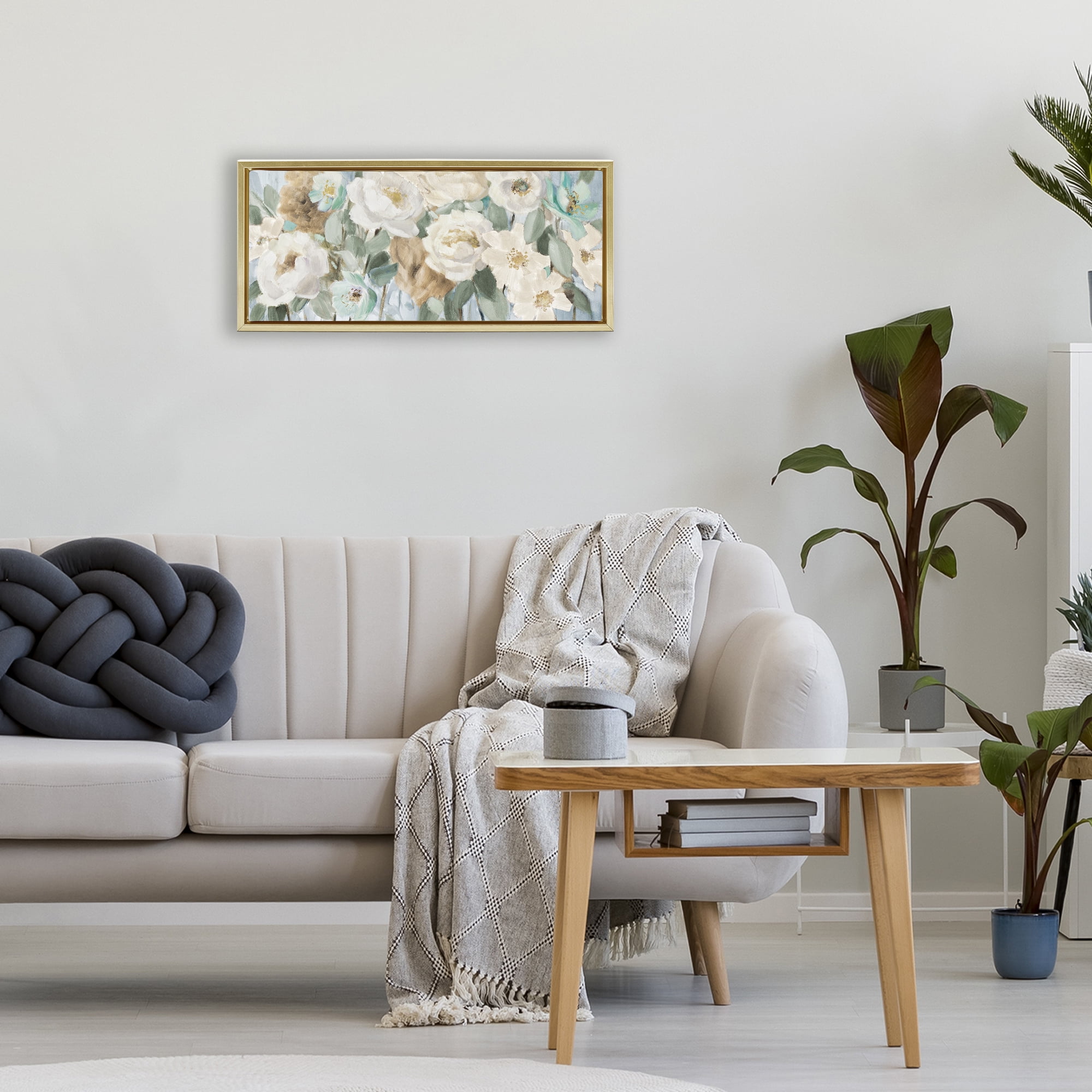 Stupell Industries Promise of Giverny Gold Framed Floater Canvas Wall Art, design by Lanie Loreth