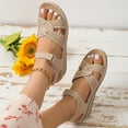 thumbnail image 5 of mtvxesu Womens Sandals, Women's Arch-Support Sandals Shoes Ladies Beach Orthopedic Sandals Summer Non-slip Causal Sandals # Items Beige 8.5, 5 of 6