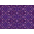 thumbnail image 1 of Ahgly Company Machine Washable Indoor Rectangle Transitional Dark Orchid Purple Area Rugs, 4' x 6', 1 of 7