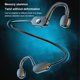 thumbnail image 5 of Matsuzay Auricular compatible con Bluetooth Gancho para la oreja 16 cm Cuerno Deportes al aire libre Escuchar música Auriculares de conducción ósea con Cables de audio/vídeo Negro, 5 of 6