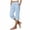 Z17 Light Blue, variant on Loose Capri Pants for Women Side Button Summer Casual Capris Lightweight Flowy Travel Everyday High Waisted Cropped Trousers with Pockets Black,XXL
