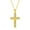 Gold Crucifix, variant on 18K White Gold Plated Cross Necklace, Zirconia Silver Cross Faith Pendant Necklace for Women