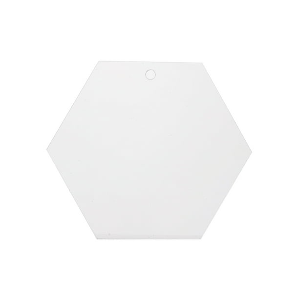 Llavero de plástico Portátil DIY Preperforado Reutilizable Diseño de arte transparente Manualidades Fabricación Película de protección Pintura Llavero Tipo 3 5x4.3cm 2mm Inevent HA012414-16