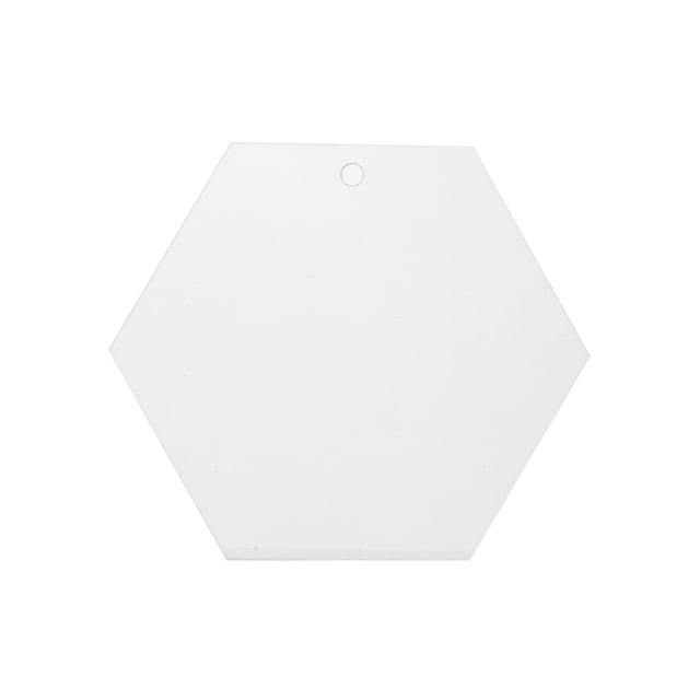 Llavero de plástico Portátil DIY Preperforado Reutilizable Diseño de arte transparente Manualidades Fabricación Película de protección Pintura Llavero Tipo 3 6x5.2cm 3mm Inevent HA012414-21