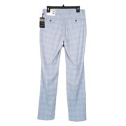 Alfani Men's Slim-Fit Stretch Solid Suit Pants Blue Plaid B4HP $135 (Regular,30,30 in)