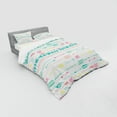 thumbnail image 2 of Ambesonne Hipster Bedding Set 4 Pcs, Pastel Boho Art, Queen, Multicolor, 2 of 2