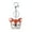 W03, variant on Handmade Knitted Head Keychain Crocheted Key Rings Key Holder Handbag Pendants Charm Jewelry for Women Girls