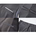 thumbnail image 4 of Beauty Emily Mens 3-Piece Suit Notched Lapel One Button Slim Fit Formal Jacket Vest Pants Set, 4 of 6