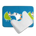 thumbnail image 6 of Yiaed Goose Holding an Umbrella Print Bathroom Mat Set 2 Pieces Mat Anti-Skid Pad Ultra Soft and Absorbent Bathroom Bath Mat Contour Bath Rugs for Toilet Base, 6 of 6