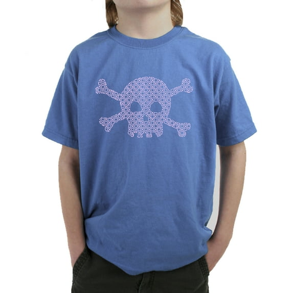 Boy's Word Art T-shirt - XOXO Skull