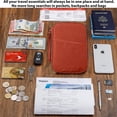 thumbnail image 4 of Bolsa de pasaporte de viaje multicolor, bolsa de tarjeta multifunción, bolsa de almacenamiento portátil, 4 of 5