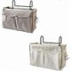 thumbnail image 1 of Bed Pocket, Triomphe 2 Piece Bedside Hanging Bed Basket, Waterproof Canvas Bedside Shelf Organizer, Bedside Hanging Bedside Storage Bag(Grey, Cream Wh, 1 of 4