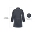 thumbnail image 4 of Panda Uniform Medical Lab Wear for Women, Doctor Coat, 11XL, Charcoal, 4 of 8
