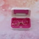 thumbnail image 3 of 1/3 BJD Retro literario marco gafas de caja para Lolita accesorios dorados Macarena Par de gafas de muñeca, 3 of 8