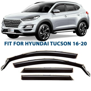  Fits Hyundai Tucson 2016-2020 Acrylic Safe Smoke Window Visor  Set - Sun, Rain, and Vent Protection, 4-Pieces Window Deflector Guard Kit :  Automotive