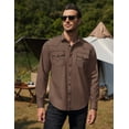 thumbnail image 3 of COOFANDY Men's Western Cowboy Shirts Long Sleeve Cotton Casual Button Down Work Shirt with Pockets, 3 of 6