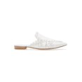 thumbnail image 2 of Vince Camuto Manindie Crisp White Fashion Pointed Toe Stitched Flat Slide Mules (Crisp White, 10), 2 of 4