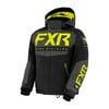 FXR Childs Helium Snowmobile Jacket Thermal Flex Insulated Black Charcoal Hi-Vis - 8 210402-1008-08