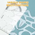 thumbnail image 4 of BGZLEU Multifunctional Geometric Ruler Multi-Functional Student Ruler Mathematics Function Geometry Drawing Ruler, 4 of 9