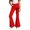 Red, variant on Girls Flared Bottom Pants for Everyday Wear - Casual Trousers for 5-16 Year Girls Comfortable and Outfit for Spring Summer