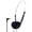 Black, variant on Vintage Wired Over-Ear Headphones, Classic Retro Style, Portable Lightweight Travel Headset, HD Sound for Music & Video, Compatible with Phones & Computers