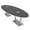 Asian Night w/Silver Base with Electric, variant on 8 Person Modular Oval Conference Table Metal Bases 10Ft Power And Data