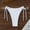 A1091 White, variant on Bikini Bottoms for Women Dual Side Straps High Cut Bathing Suit Bottoms Cheeky Thong Style Stretchy Beachwear