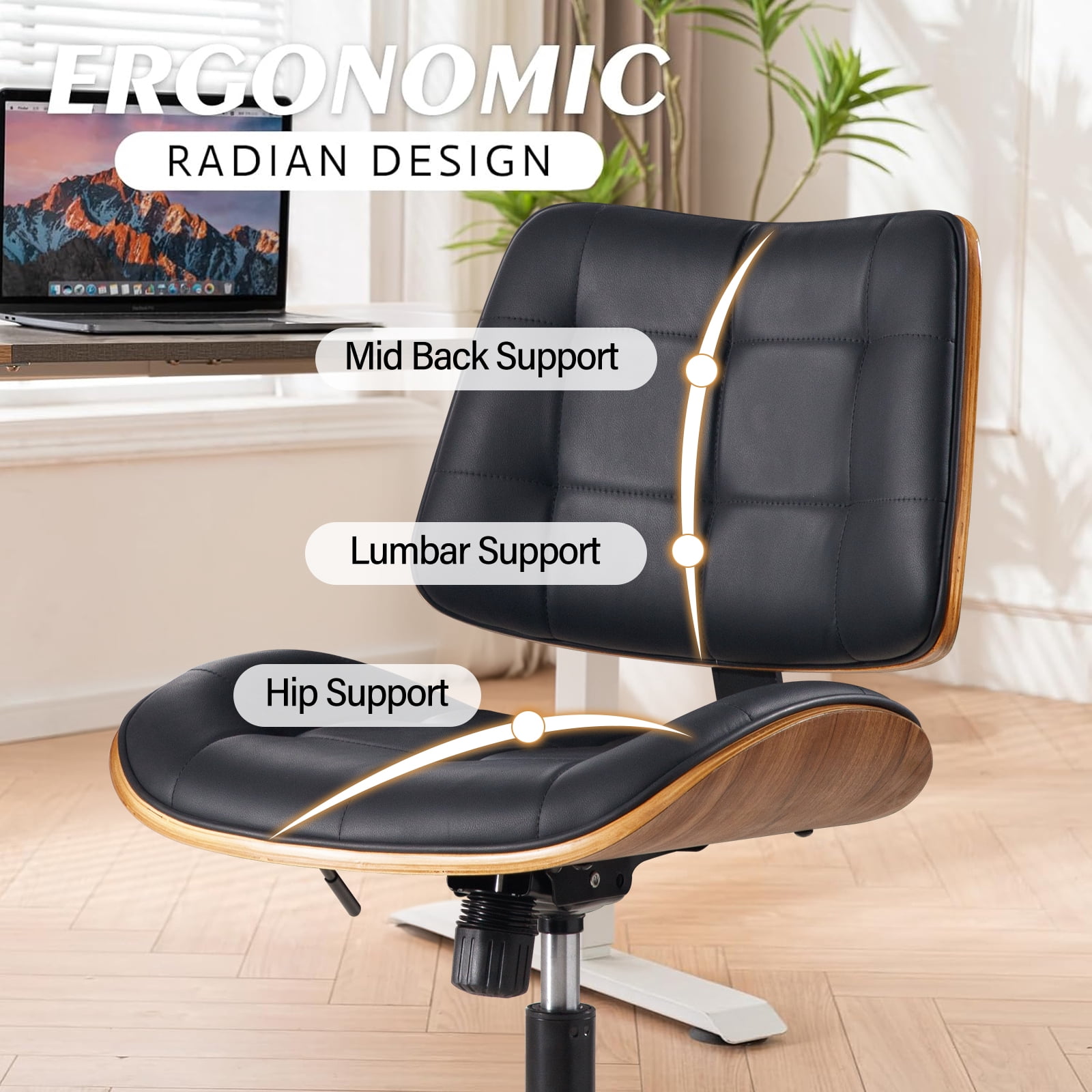 BFZ Height Adjustment and 360 Degree Rotation Office Desk Chair, Green