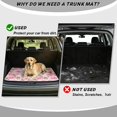 thumbnail image 4 of HUISEFOR Deer Pink Bow Car Trunk Mat for Women 29" x 39" Scratchproof Cargo Mat Rear Trunk Liner Non-Slip Cars Accessories Full Protection Fits for Most Cars, 4 of 7