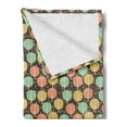 thumbnail image 2 of Autumn Soft Flannel Fleece Throw Blanket, Pattern of Different Colored Abstract Designed Trees with Fallen Leaves, Cozy Plush for Indoor and Outdoor Use, 70" x 90", Taupe Multicolor, by Ambesonne, 2 of 5