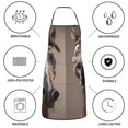 thumbnail image 6 of Pofeuu Funny Horse Faces Expressions Print Aprons with Pockets, Cute Aprons for Kitchen, Cooking, Server, Barber, Chef Apron, 6 of 7