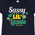 thumbnail image 4 of Inktastic Saint Patrick's Day Sassy Lil' Lassie with Shamrocks Boys or Girls Baby Bodysuit, 4 of 5