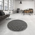 thumbnail image 3 of Ahgly Company Indoor Rectangle Mid-Century Modern Oil Black Oriental Area Rugs, 7' x 9', 3 of 6