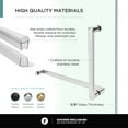 thumbnail image 6 of Fine Fixtures Shower Enclosure Neo Angle Frameless Tempered Glass 36" W X 74" H Polished Chrome Finish, 6 of 11