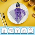 thumbnail image 6 of FANNA Flowers Cloth Napkins Hotel Home Banquet Atmosphere Embellishment Reusable Polyester Napkin for Farmhouse Party Dining Table Decor 6 PCS, 6 of 7
