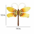thumbnail image 5 of Eangee Home Design Dragonfly Wall Decor Sunflower, Metal, Indoor / Outdoor Safe, 14x1x12 Inches, 5 of 6