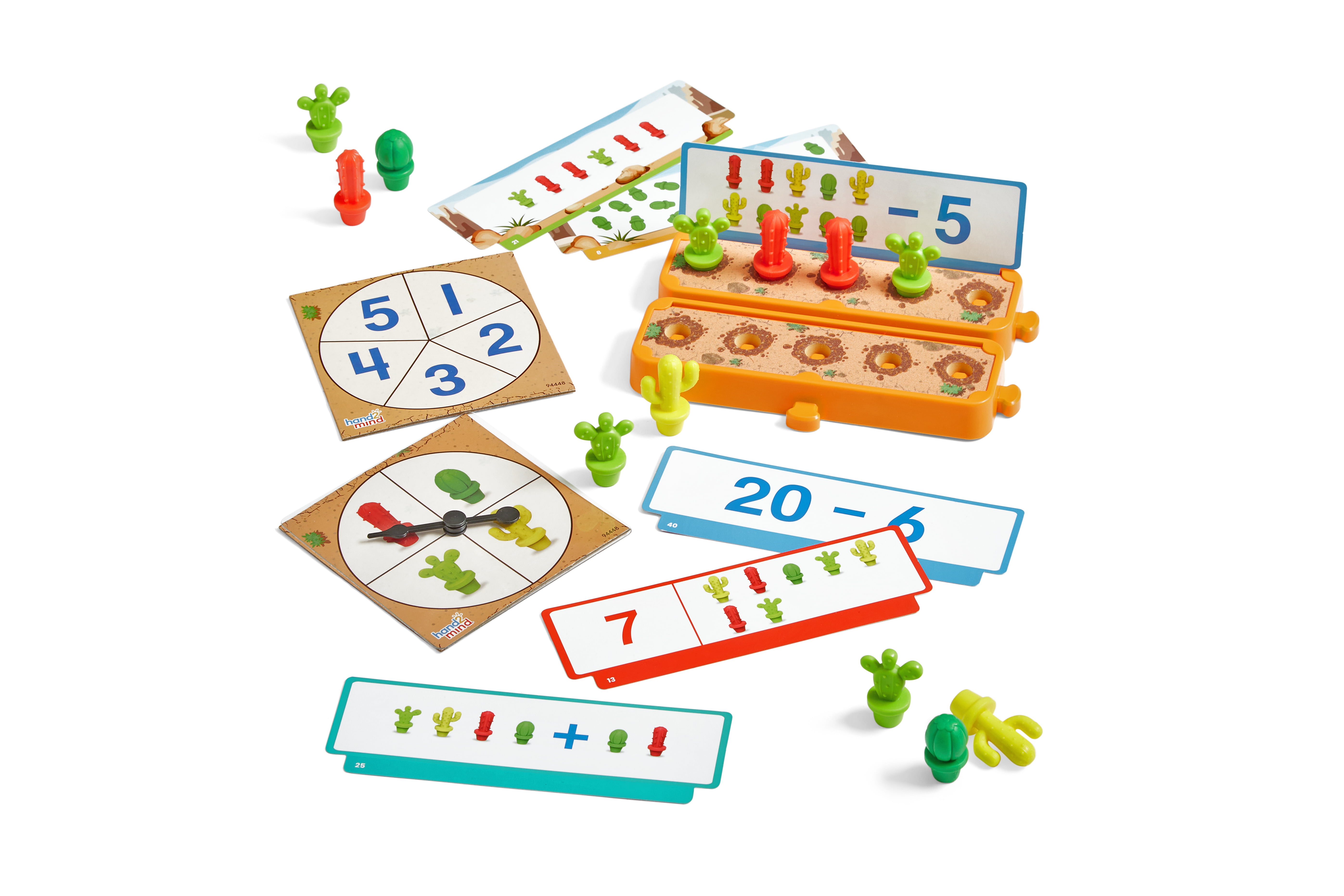 hand2mind Cactus Counting Activity Set, Counters for Kids Math, Counting and Sorting Toys