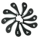 thumbnail image 1 of 10 piezas de fundas para cabezas de palos de golf, protección para cabezas de palos de golf, etiquetas con números y cuñas gris y negro, 1 of 8