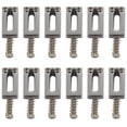 thumbnail image 1 of 12 Piezas Juego Plano Selleta de Puente de Guitarra Electrica para Reemplazo de Guitarra Strat Tele, 1 of 8
