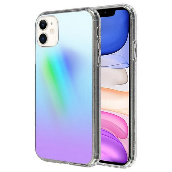 Apple iPhone 11 Phone Case Thin Colorful Gradient Shell Super Slim Mirror of The Sky Rainbow Hybrid Translucent Impact Resistant TPU Rubber Shockproof Protective Cover for Apple iPhone 11 /6.1"