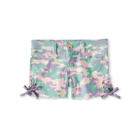 Dyed Twill Short - XOXO Camo Print Twill Short (Big Girls)