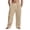 Khaki -BW29, variant on Nestiefly Men's Cotton Linen Pants Breathable Casual Summer Beach Lightweight Loose Fit Elastic Drawstring Waist Trousers 2026 White M
