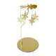 thumbnail image 1 of Portavelas giratorio,Accesorios giratorios para portavelas,Portavelas Bandeja Portavelas para té,Decoración de centro de mesa portavelas de jaula de metal,candelabros chimenea Copo de nieve, 1 of 9