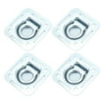4 Pcs Recessed Tie Down D Rings Heavy Duty 124x114mm Flush Mount Cargo Tie Down Anchors for Vans