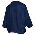 thumbnail image 3 of Women's Pressbox  Navy Notre Dame Fighting Irish Midi Arch Over Logo Oversized T-Shirt, 3 of 3