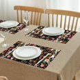 thumbnail image 3 of Boston Terrier Dog with Pioneer Flower Summer Placemats Table Placemats Set Of 4-Linen Kitchen Washable Placemats Table Mats 11.8"x17.7"Non-Slip Heat Resistant, 3 of 6